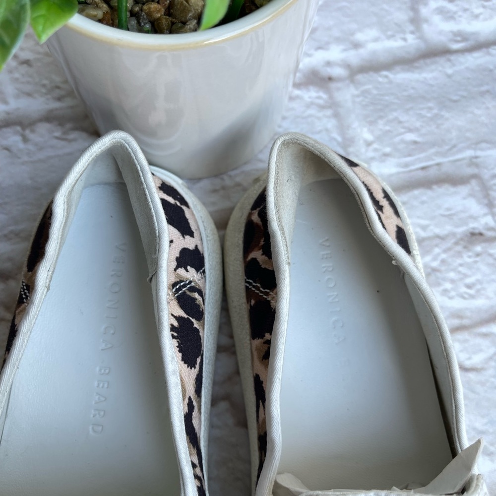 Veronica Beard Panelle Leopard Animal Print Canvas Sl… Gem